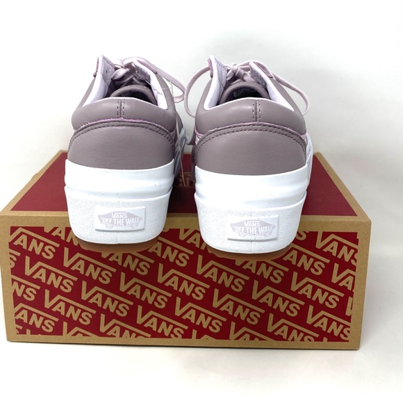VANS Old Skool Stacker Tumbled Violet Men’s Low Top Leather Platform VN0A4U159XY - Picture 6 of 11